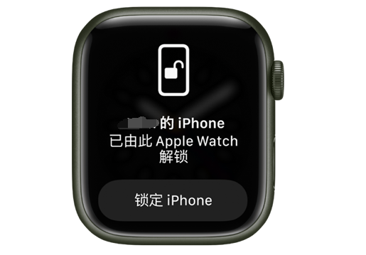 龙里苹果手机维修分享用 AppleWatch 解锁配备面容 ID 的 iPhone方法 