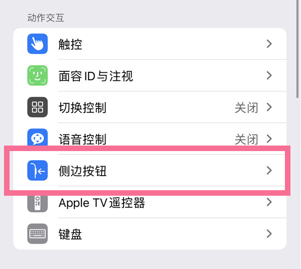 龙里苹果14维修店分享iPhone14 Plus侧键双击下载功能关闭方法 