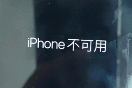 龙里苹果服务网点分享锁屏界面显示“iPhone 不可用”如何解决 