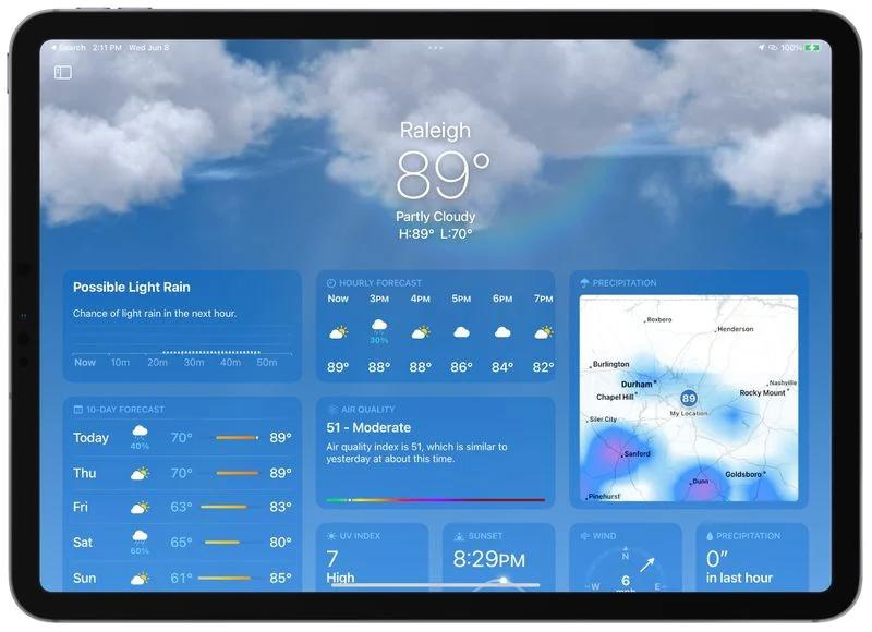 龙里苹果手机维修分享iOS 16 天气应用有哪些新变化 