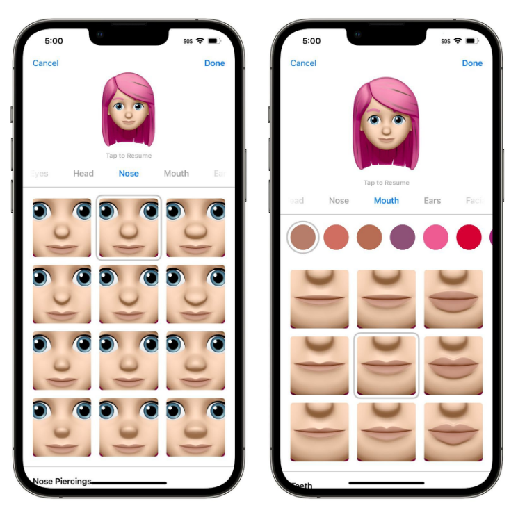 龙里苹果手机维修分享​iOS 16中的拟我表情有了哪些变化和升级 